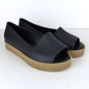 MELISSA Womens Puzzle Platform Sandals Black Open Toe Slip On Jelly US 8